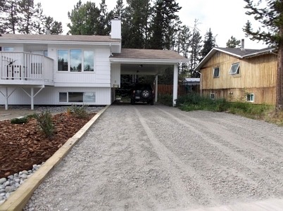 gravel driveway Yukon landscaping