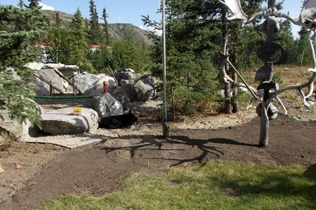 sleeping dogs Yukon dogs landscaping